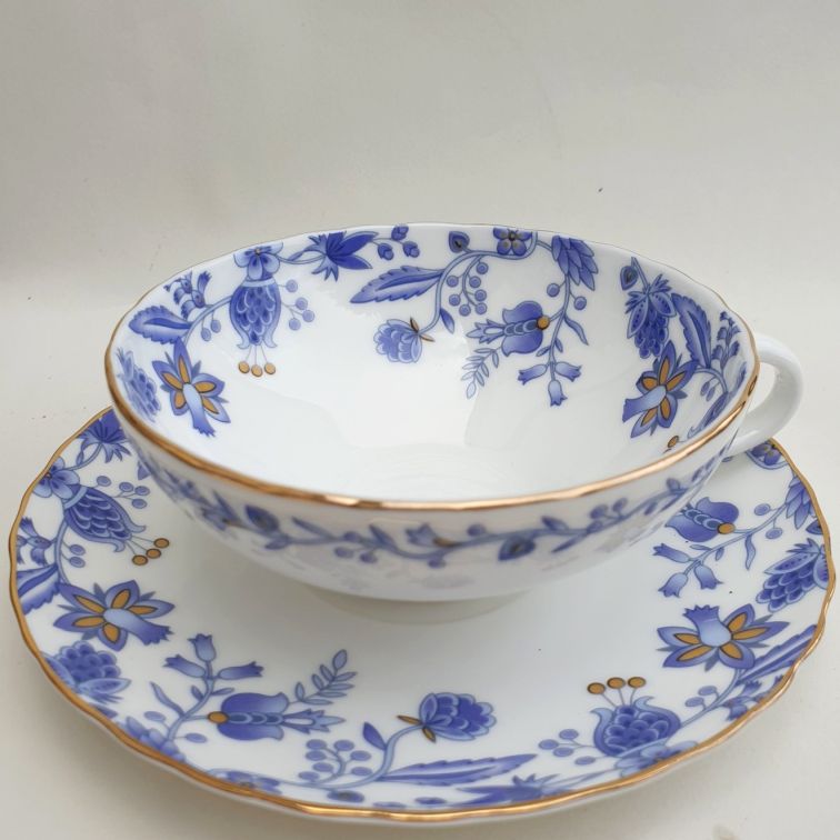 Teetasse blaue Blumen - Gut Dekoriert