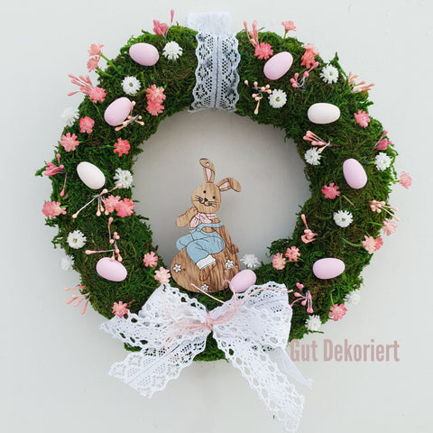 Türdeko Türkranz Osterkranz Moos Osterhase